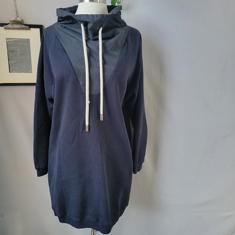 G. Label By Goop Henrietta Sweatshirt Dress Blue M‎